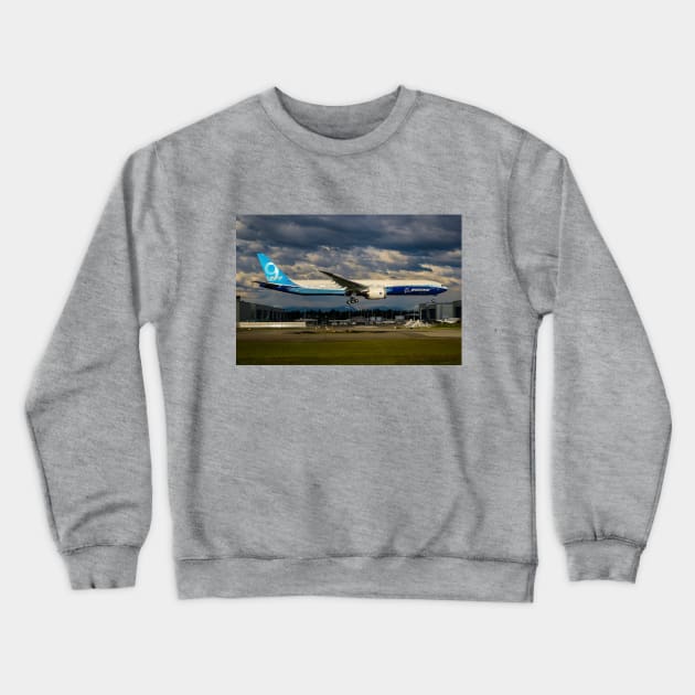 Boeing 777-9X Crewneck Sweatshirt by acefox1